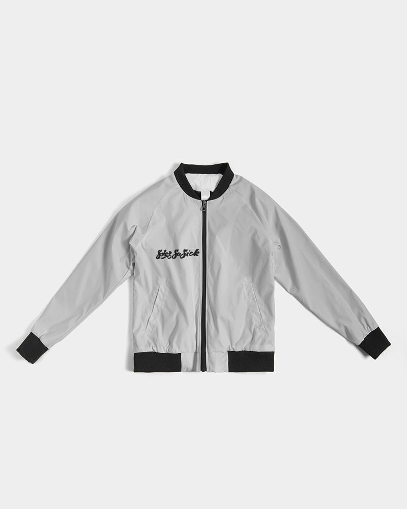 Women's Bomber Jacket (Light Gray)