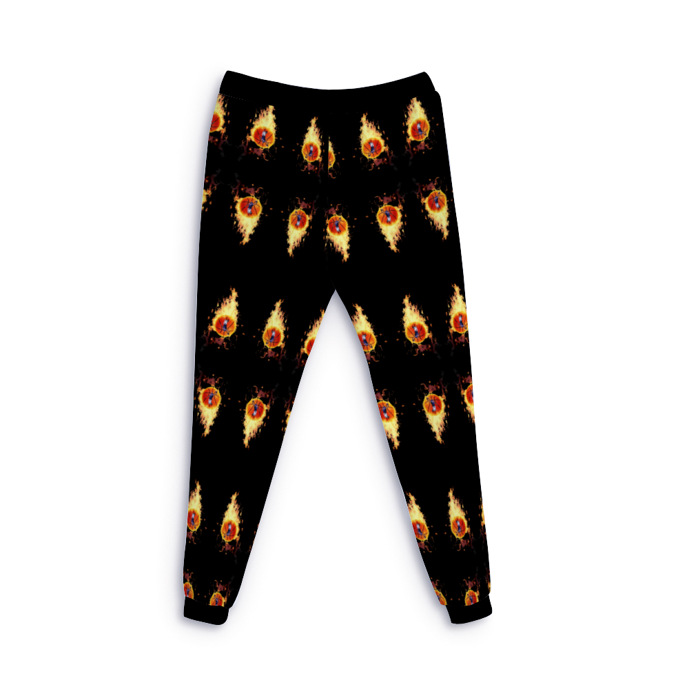 "On Fire" Sweatpants (Black)