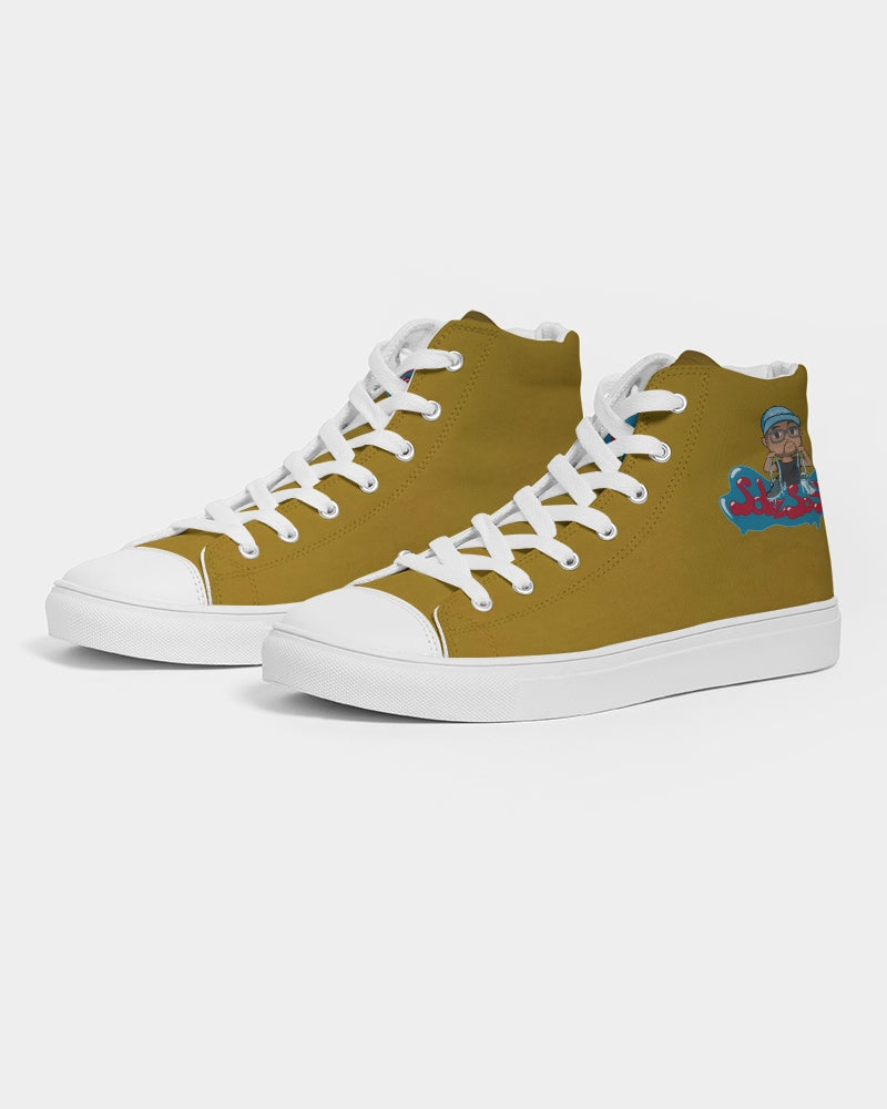 Men's High Top Canvas Shoe (Dark Tan)