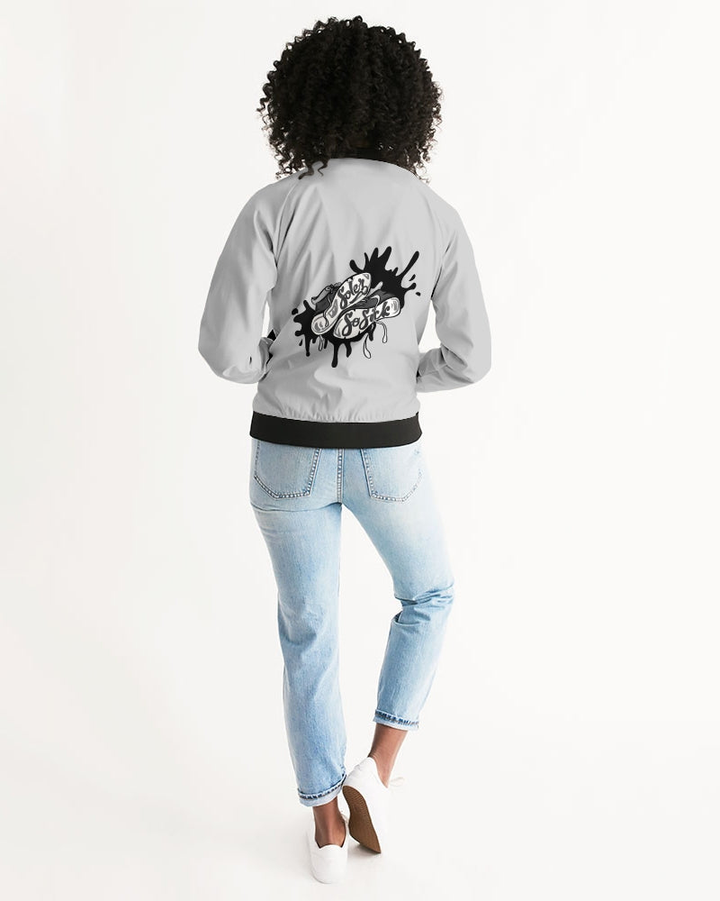 Women's Bomber Jacket (Light Gray)