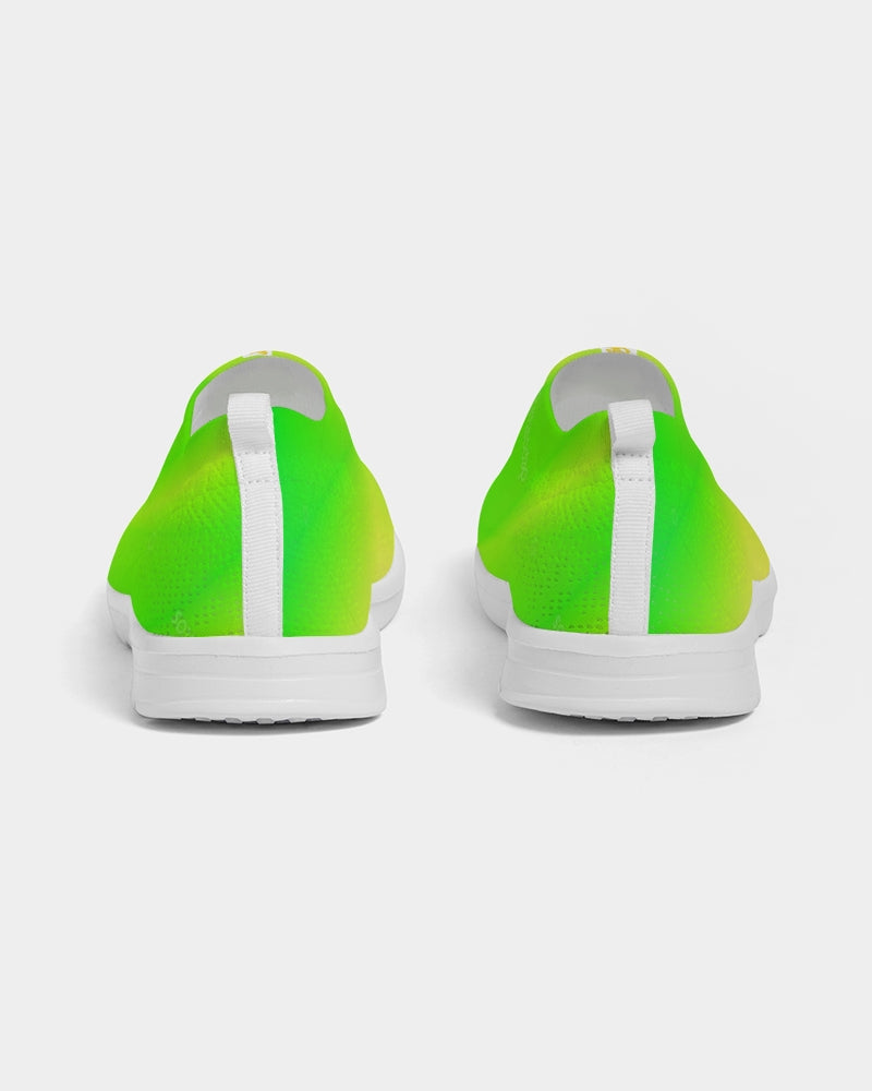 Women's Slip-On Flyknit Shoe (Lime Green)