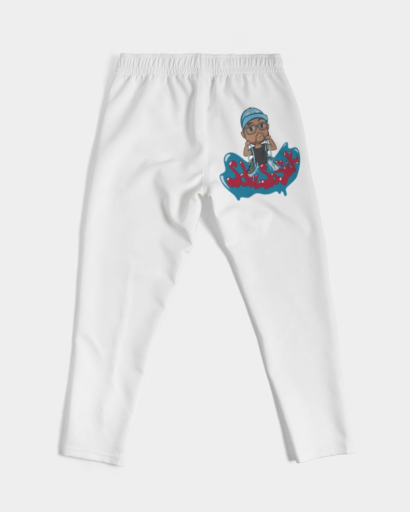 Men's Sweatpants with Cartoon Logo (White)