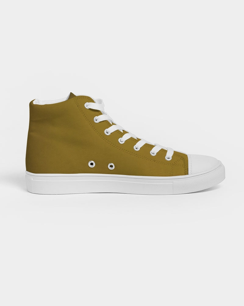 Men's High Top Canvas Shoe (Dark Tan)