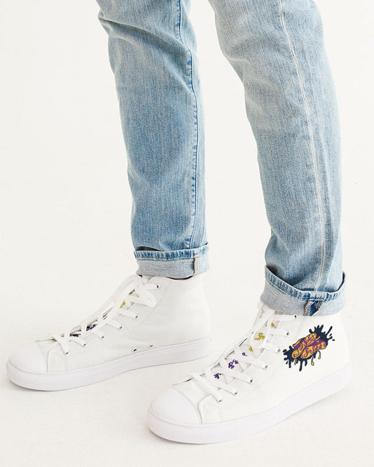 Men's High Top Canvas Shoe (White)