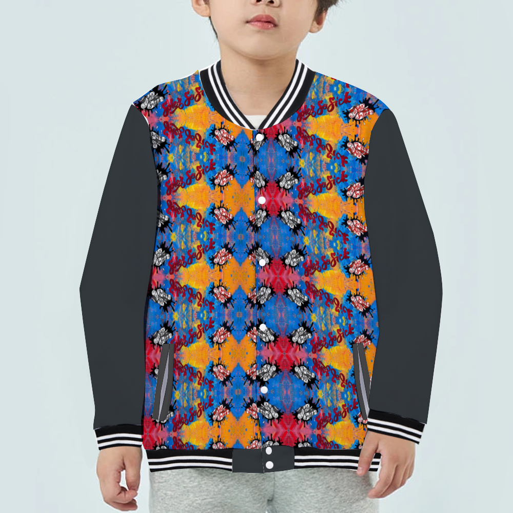 SolezSoSick Kids' Slim Fit Thin Japanese Baseball Jacket