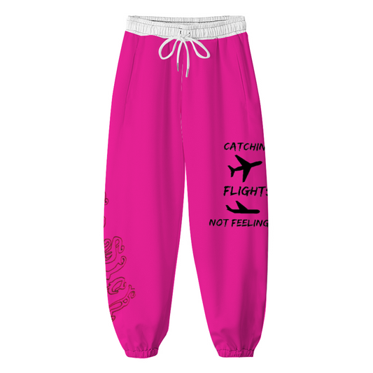 Windbreaker Pants "Heartless" (Dark Pink)