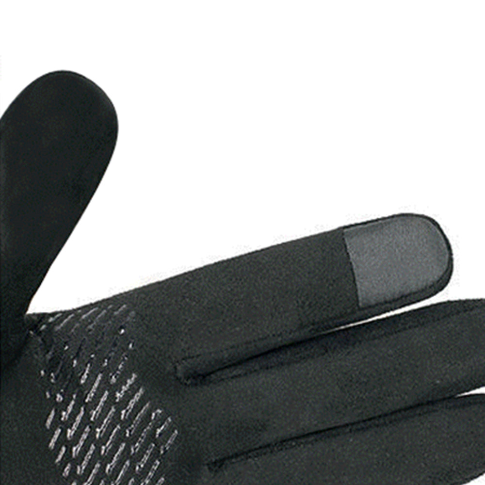 Suede Winter Gloves With Sensitive Touch Screen Fingers with Cartoon Logo (Multiple Colors)