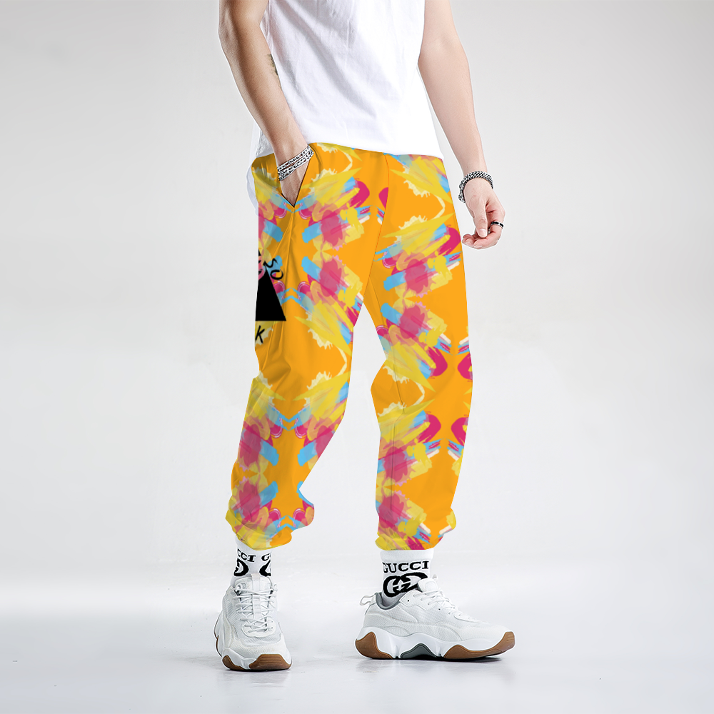 Windbreaker Pants Crazy Splatter (Gold)