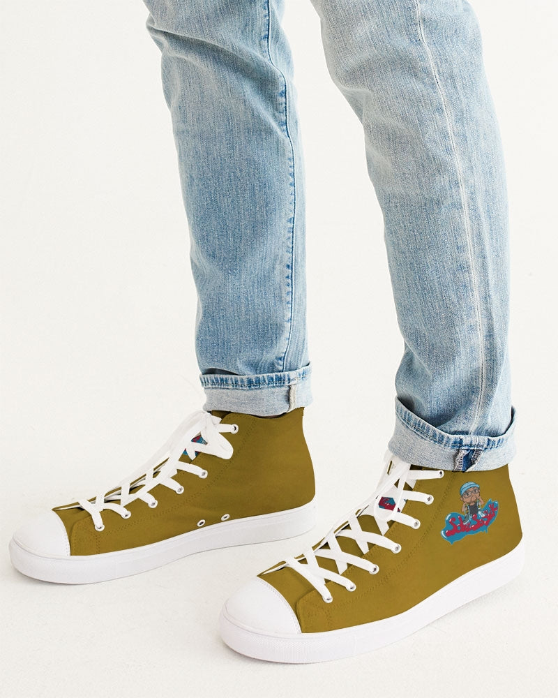 Men's High Top Canvas Shoe (Dark Tan)