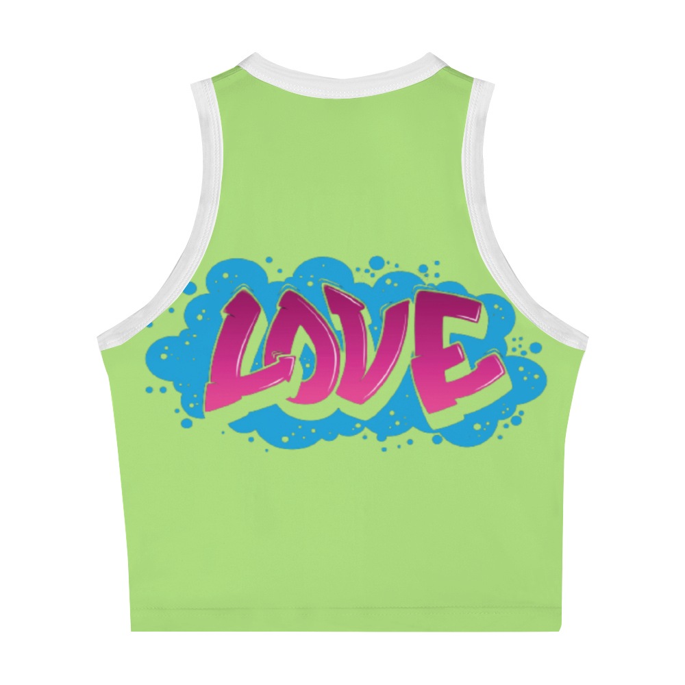 Women's Sleeveless Crop Top Tank Top