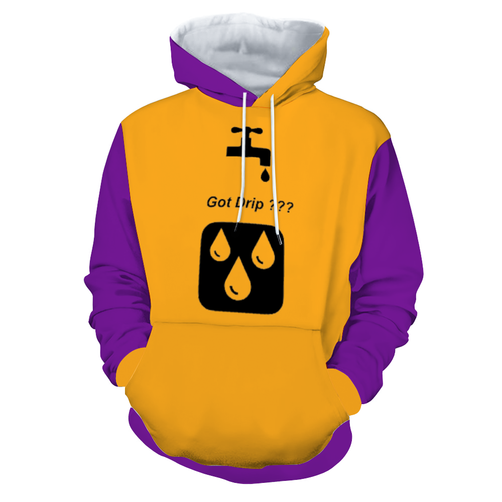 SolezSoSick Gold/Purp Plush Hoodie with Pockets