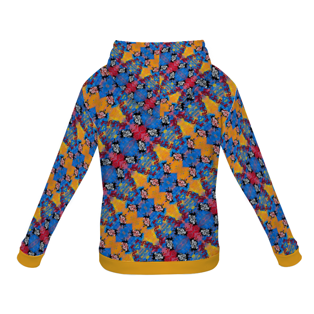 Plush Hoodies with Pockets (Multi-Color Graffiti)