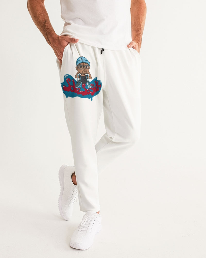 Men's Sweatpants with Cartoon Logo (White)