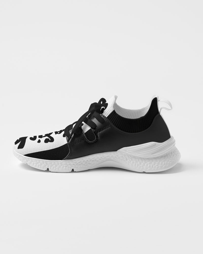 Men's Two-Tone Sneakers (Black with White)