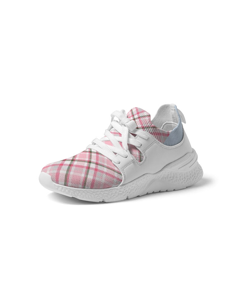 Men's Two-Tone Sneaker (Pink Plaid Design)