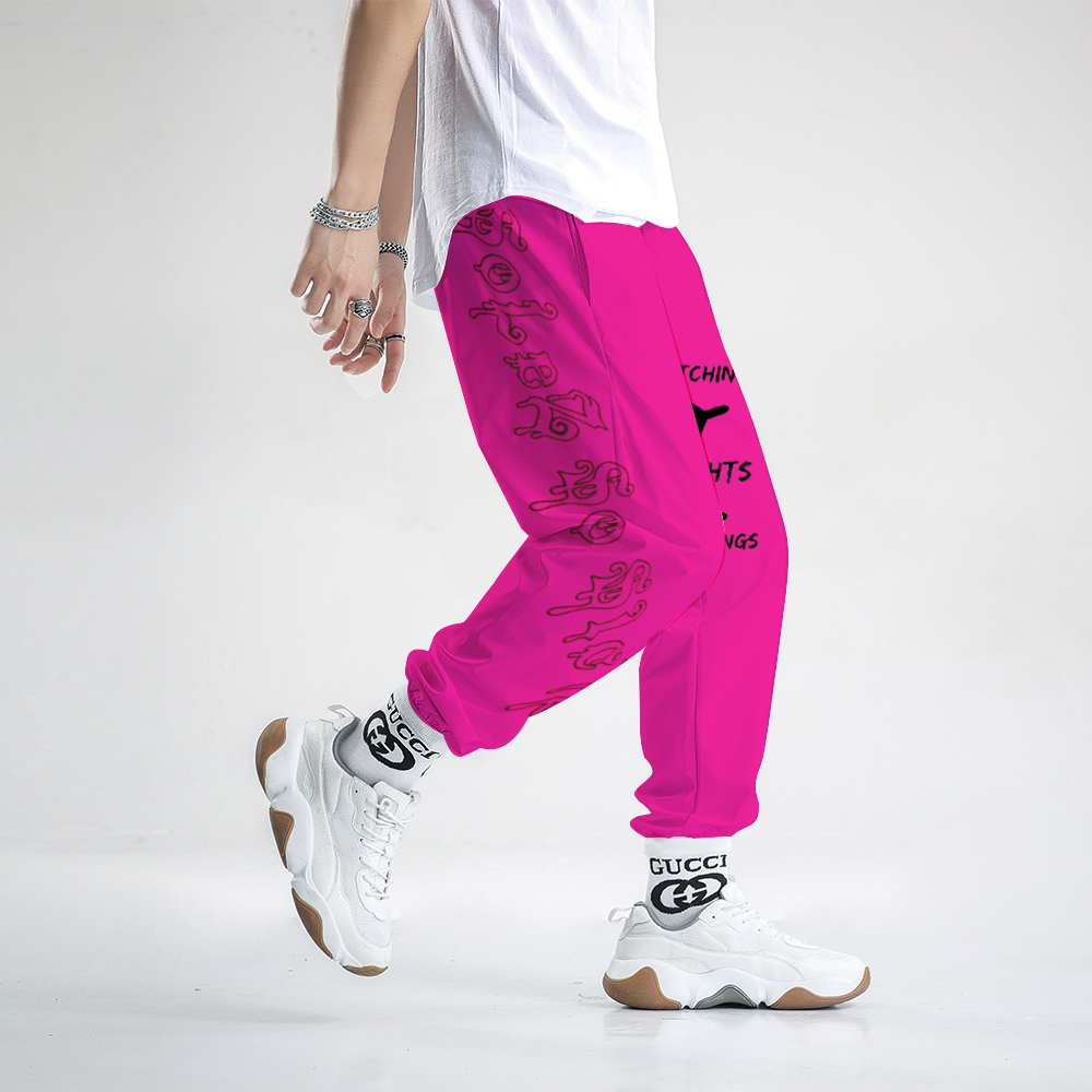 Windbreaker Pants "Heartless" (Dark Pink)