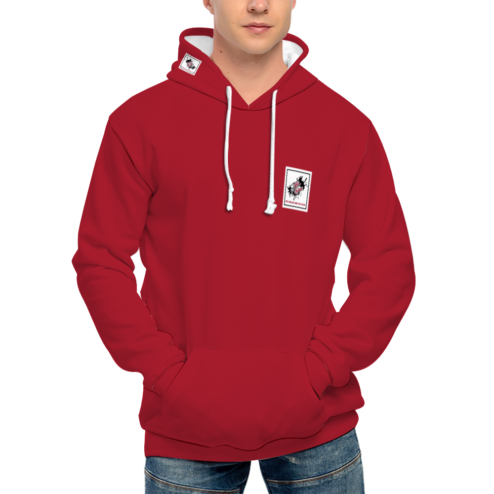 SolezSoSick Red Quoted Pullover Sweatshirts with Pockets