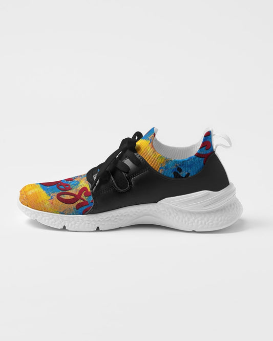 Two-Tone Sneakers (Multi-Color Graffiti)