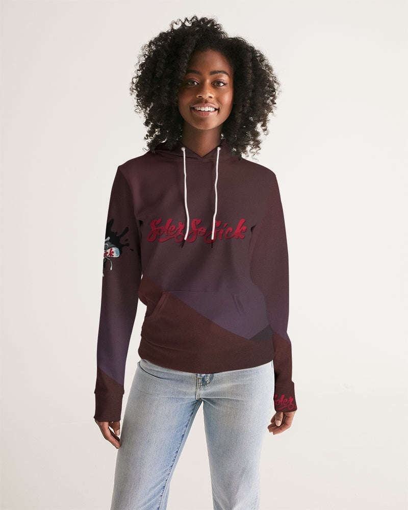 Women's Hoodie "Burgundy Design"