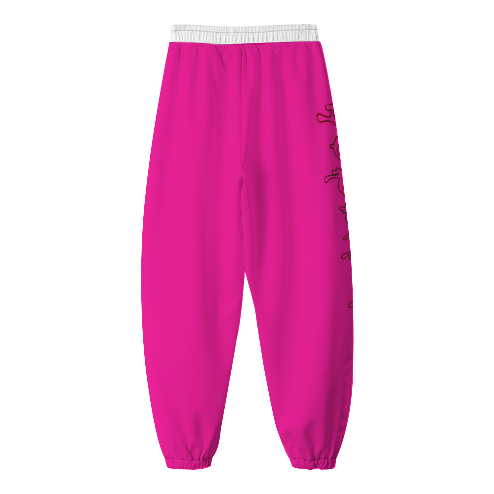 Windbreaker Pants "Heartless" (Dark Pink)