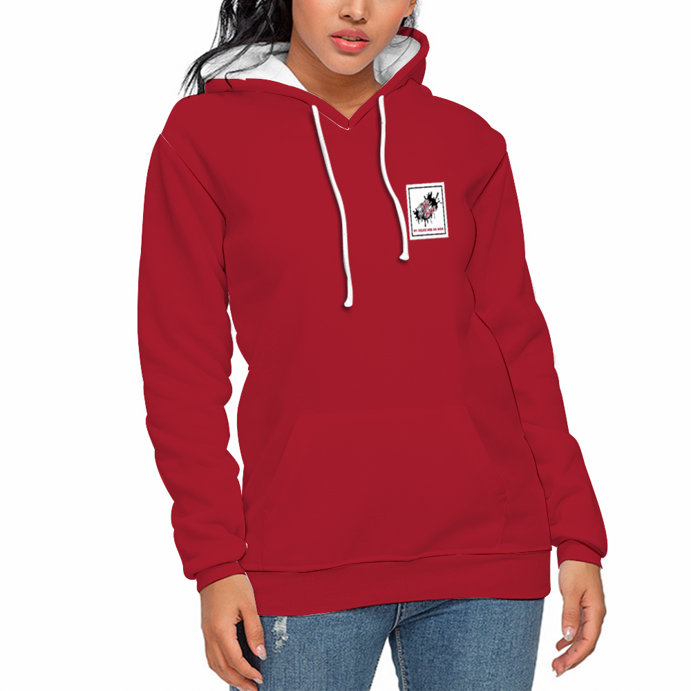 SolezSoSick Red Quoted Pullover Sweatshirts with Pockets