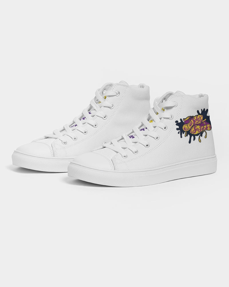 Men's High Top Canvas Shoe (White)