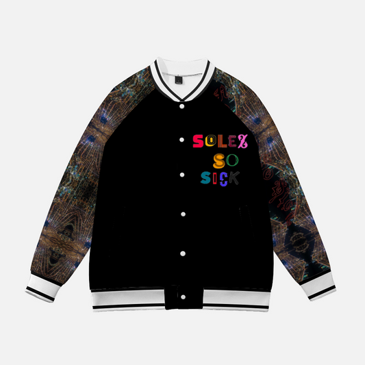 Baseball Jacket (Black with The City Design)